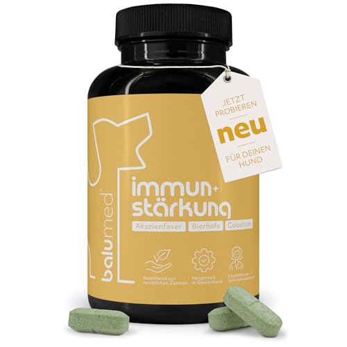 balumed®120 Immun+Stärkung Tabletten für Hunde - Immunsystem, Gelenke, Haut & Verdauung, mit Bierhefe, Colostrum, Grünlippmuschel, Inulin, Propolis + probiotischen Bakterien, Vitalität & Mobilität von balumed