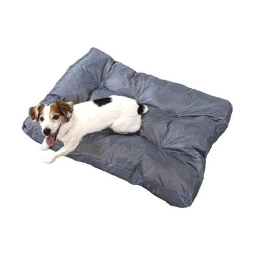 bananair - Hundebett Weich & Bequem - Wasserabweisender Stoff, Leicht zu Reinigen - XXL Hundekissen/Hundekorb/Dog Bed für Kleine & Große Hunde, Verschiedene Größen/Farben (90 x 65 x 10 cm, Grau) von bananair