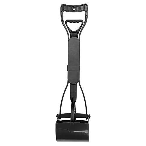 banapo Dog Pooper Scooper, Jaw Dog Poop Scooper zum einfachen Aufnehmen von Gras und Kies zum Aufnehmen von Haustierabfällen(All Black) von banapo