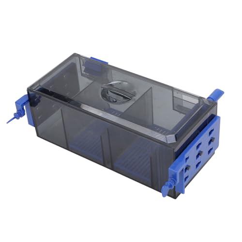 banapoy Mehrschichtiger Aquariumfilter, Aquariumfilter, Aquariumfilterbox mit Wasserfall und Einstellbarem Wasserdurchfluss, Beidseitig Aufgehängter Aquariumschwammfilter für Aquarien von banapoy