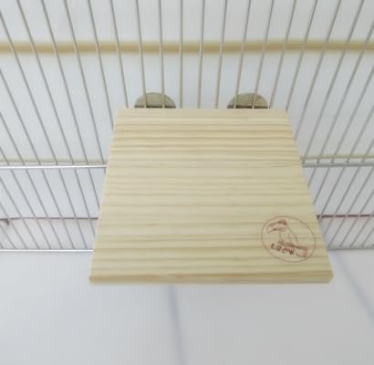 bangminda 4 Stück Holz-Sprungbretter für Hamster Holz Plattform Vogelsitzbrett Papagei Plattform Stand Zubehör Hamster Spielzeug aus Holz für Ratten Vögel Wellensittich Nymphensittich Chinchilla von bangminda