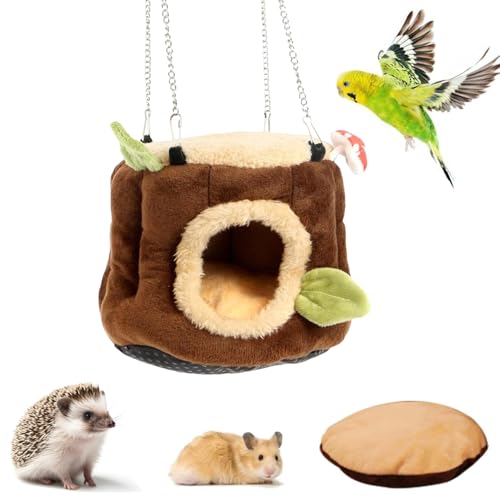 bangminda Meerschweinchen Hängematte für Ratten Frettchen Hängematte für Kleintier Weich Warme Kleintier Hängematte Haustier-Hängematte für Eichhörnchen Chinchilla Mäuse Nagetiere (17 * 15CM) von bangminda