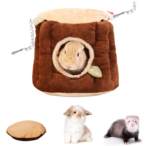 bangminda Meerschweinchen Hängematte für Ratten Frettchen Hängematte für Kleintier Weich Warme Kleintier Hängematte Haustier-Hängematte für Eichhörnchen Chinchilla Mäuse Nagetiere (30 * 27CM) von bangminda