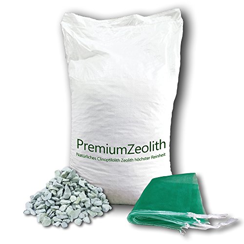 25 kg ZEOLITH 5-8 mm +2 Filtersäcke Filtermaterial Teichfilter Aquarium Gartenteich Filtermedium Filter Phosphatbinder Zeoliet Celolit Zelolit Zeolite von baumgrün