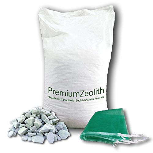 25 kg ZEOLITH 8-16 mm +2 Filtersäcke Filtermaterial Teichfilter Aquarium Gartenteich Filtermedium Filter Phosphatbinder Zeoliet Celolit Zelolit Zeolite von baumgrün