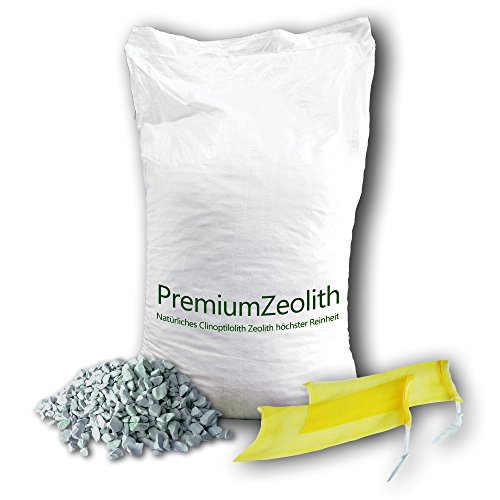 5kg ZEOLITH 2,5-5 mm +2 Filtersäcke Filtermaterial Teichfilter Aquarium Gartenteich Filtermedium Filter Phosphatbinder Zeoliet Celolit Zelolit Zeolite Naturmineral (5 kg) von baumgrün