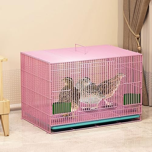 Chicken Coops Häusliches Geflügelhaus Kleintier-Laufstall Indoor Bunny Stall Faltbarer Kaninchenkäfig Stall mit herausziehbarer Schale Metalldrahtnetz Villa für Küken Entlein Kaninchen Kätzchen usw. von beaka