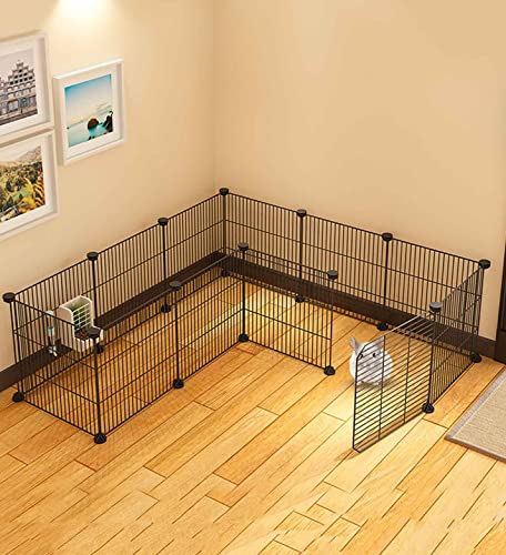 Kleintier-Laufstall, Indoor Meerschweinchenkäfig Erweiterbar C&C Käfig Igel-LaufstallFür: Meerschweinchen/Hasen/Nager/Chinchilla/Frettchen/Zwergkaninchen (Size : 111 * 111 * 37CM) von beaka