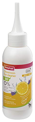 BEAPHAR - Bio Ohrenrein Milch Für Hunde Und Katzen - 98,9% Inhaltsstoffe Aus Biologischem Anbau - 0% Parabene, Silikone, Farbstoffe - 100 ml von beaphar