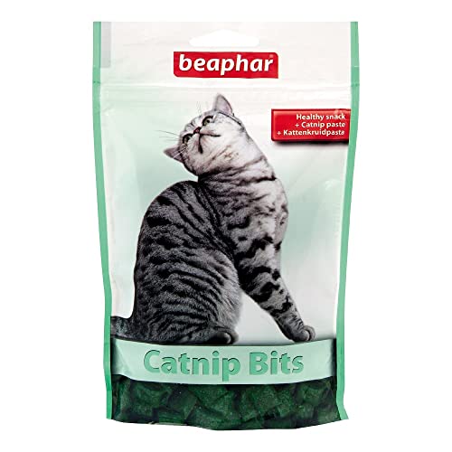 BEAPHAR - Cat Nip Bits - Für Katzen - Katzenminze, Malz - Unterstützt Gesundheit, Wohlbefinden, Zahnpflege - 150 g von beaphar