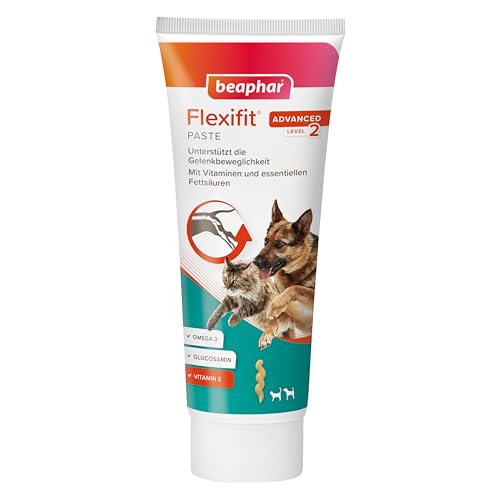 BEAPHAR - Flexifit Paste Für Hunde Und Katzen - Unterstützt Die Gelenkbeweglichkeit Und Vitalität - Mit Vitamin C, Glucosamin, Omega 3 Und Vitamin E - 250 g von beaphar