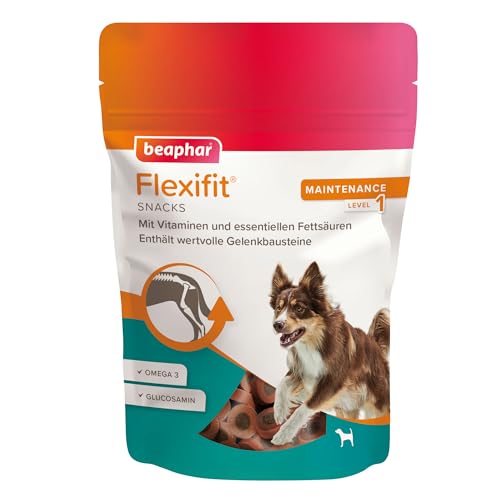 BEAPHAR - Flexifit Snacks Für Hunde - Unterstützt Die Gelenkbeweglichkeit Und Vitalität - Mit Vitamin C, Glucosamin Und Omega 3-150 g von beaphar