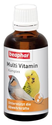 BEAPHAR - Multi Vitamin Komplex - Nahrungsergänzungsmittel Für Vögel - Für Alle Altersgruppen - Vitaminkomplex - Stärkt Die Widerstandsfähigkeit - 50 ml von beaphar