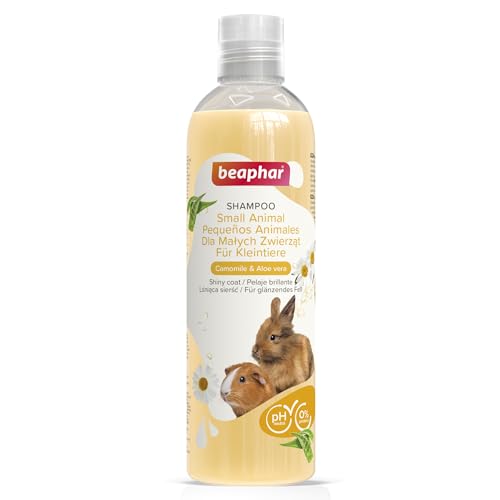 beaphar - Shampoo Für Kleintiere - Nager Und Kleinsäuger - Hautfreundlich - Mit Aloe Vera Und Kamille - Ph-Neutral - 0% Parabene, Silikone - Frischer Duft - Vegan - 250 ml von beaphar