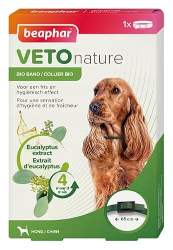 BEAPHAR - VetoNature Bio Band Hond Eukalyptus - Verzorgingsproduct OP Basis Van Natuurlijke Oliën - Geurstoffen Verspreiden Zich Over De Huid en Het Haar von beaphar