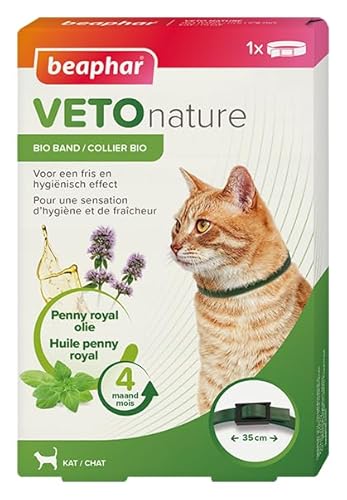 BEAPHAR - Vetonature Bio Band Kat Penny Royal - Verzorgingsproduct OP Basis Van Natuurlijke Oliën - Frittiert in hygienischer Wirkung von beaphar