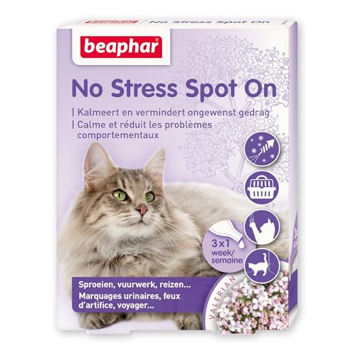 Beaphar 13903 No Stress Spot On Katze 3 Pipetten von beaphar