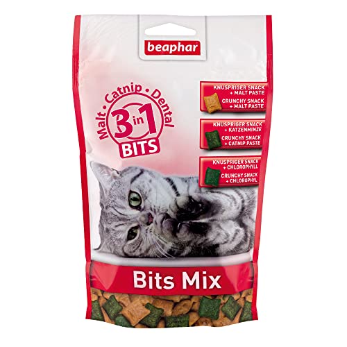 BEAPHAR - Bits Mix - Für Katzen - Malt-Paste, Katzenminze, Vitamine - Unterstützt Gesundheit Und Wohlbefinden, Zahnpflege - 150 g von beaphar