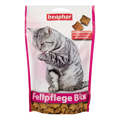 Beaphar Fellpflege Bits - Für Katzen - Fördern den Fellglanz - Katzensnacks - 1er Pack (1 x 150 g) von beaphar