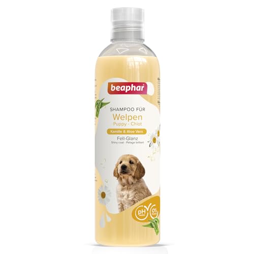 Beaphar Hundeshampoo für Welpen, mit Kamille und Aloe Vera, pH-neutral, ohne Parabene, Vegan, 1er Pack von beaphar