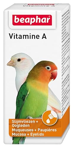 Beaphar Vitamin A für Vögel: Kanarienvögel, Wellensittiche, Nymphensittiche und Papageien, 20 ml von beaphar