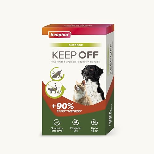 beaphar - Keep Off Fernhalte-Granulat Outdoor - Hält Hunde Und Katzen Von Behandelten Bereichen Fern - Fernhaltemittel - Bis Zu DREI Monate Wirksam - 2X 200 gr von beaphar