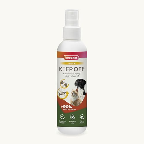 beaphar - Keep Off Fernhalte-Spray Indoor - Hält Hunde, Katzen Und Marder Von Behandelten Bereichen Fern - Fernhaltespray - Bis Zu DREI Monate Wirksam - 200 ml von beaphar