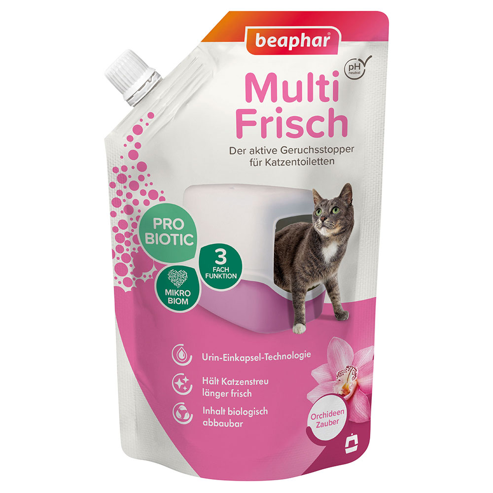 beaphar Multi-Frisch für Katzentoiletten - Sparpaket: Orchidee (2 x 400 g) von beaphar