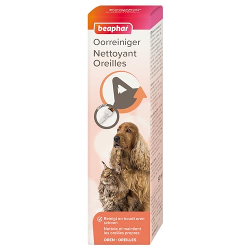 Beaphar - Oorreinger – Voor Honden en Katten – Verzorging en Reiniging Van Het Uitwendige Gedeelte Van De Gehoorgang – Voorkomt Irritaties en Onaangename Geuren Uit De Oren – 50 ml von beaphar