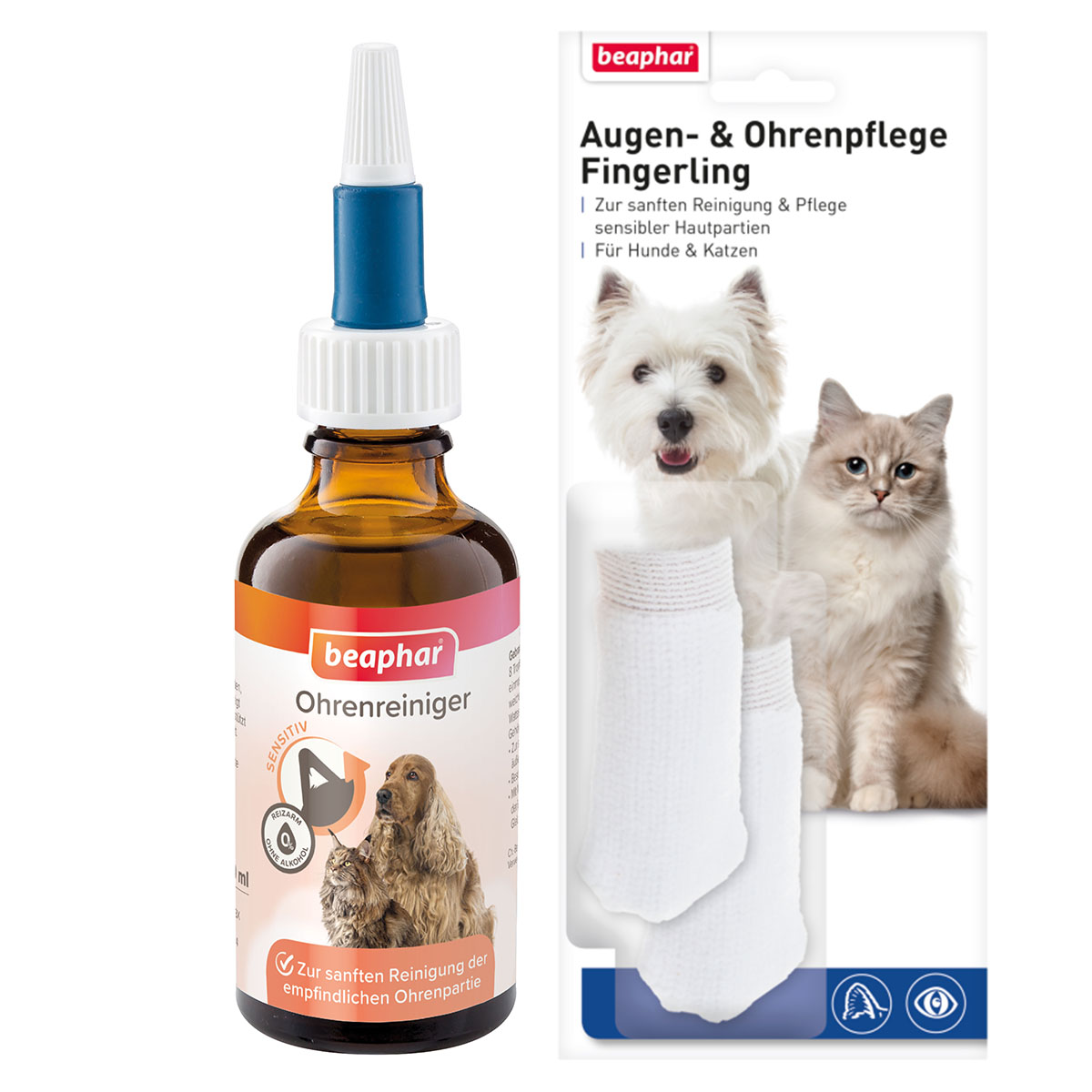 beaphar Sensitiv Ohrenreiniger 50ml + Fingerling GRATIS von beaphar