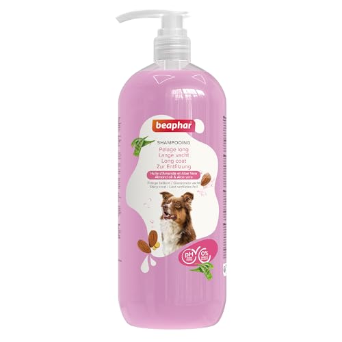 BEAPHAR - Entfilzungs-Shampoo - Löst Verfilztes Fell - Hautfreundlich - Mit Mandelöl Und Aloe Vera - Ph-Neutral - 0% Parabene - Frischer Duft - Vegan - 1L von beaphar