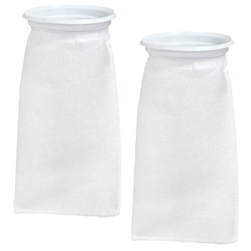 beaufan 2 Pack 10,2 cm Ring Filzfiltersocken 200μm, 2 Pack Aquarium Filzfilterbeutel von beaufan