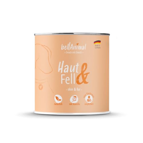 bellAnimal - Premium Kausnack für Hunde - Haut & Fell - 300g (1 x 0,30kg) - ca. 85 Snacks von bellAnimal