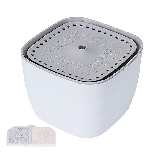 Automatischer Wasserbrunnen, 2,5 l Smart LED Licht Design, Katze Wasserspender, Ultra Leise Haustier Wasserbrunnen, Haustier Trinkbrunnen Schüssel, Anti Dry Design, Visueller Wasserstand für Katzen von bellv