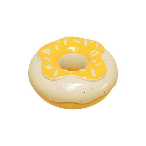 Donut Shaped Dog Toy, Long Lasting Puppies Teeth Cleaning Tething Toy, Toy Dog Training Rings, Squeaky Chew Tething Toys, Vocal Molar Training Interactive Toy for Small to Medium Dogs Pets von bellv