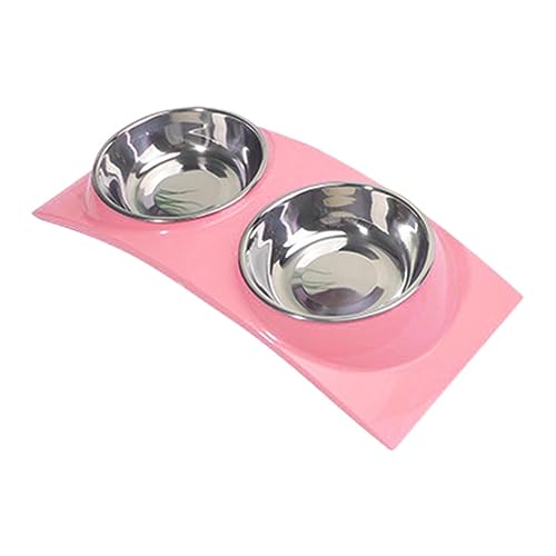 Erhöhter Futternapf Welpe Keramik Futternapf Futter Wasser Set Haustier Schalen mit Holzständer Keramik Erhöhtes Katzenfutter geneigter Hundenapf mit bequemer Fütterung Porzellan Pet Feeder Bowl für von bellv