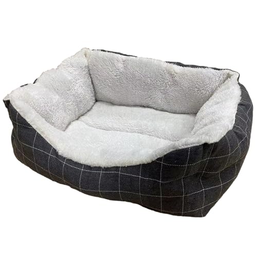 Haustier-Kuschelbett, gemütliches Hundebett, rutschfestes Haustier-Höhlenbett, waschbares Haustier-Couchbett, Hundeschlafsofa mit stützenden Seiten, stilvolles Nestfell-Hundebett für Haustiere, Katzen von bellv