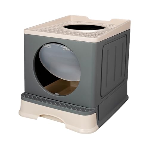 Katzentoilette Aufbewahrung, Top Entry Pet Litter Enclosure, Small Animal Cat Potty, Well Maintained Cat Litter Tray Large with Generous Roominess, Kitten Litter Box for Pets Cats Small Animals von bellv