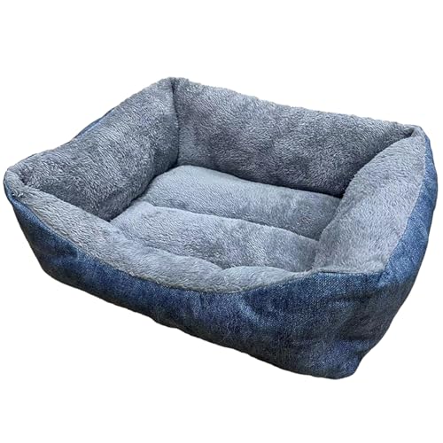 Kuschelbett für Haustiere, gemütliches Hundebett, großes Sofa, rutschfeste beruhigende orthopädische Hundebett, waschbar Schlafsofa für Haustiere, Hundebett mit Stützseiten, elegantes Nest Pelz von bellv