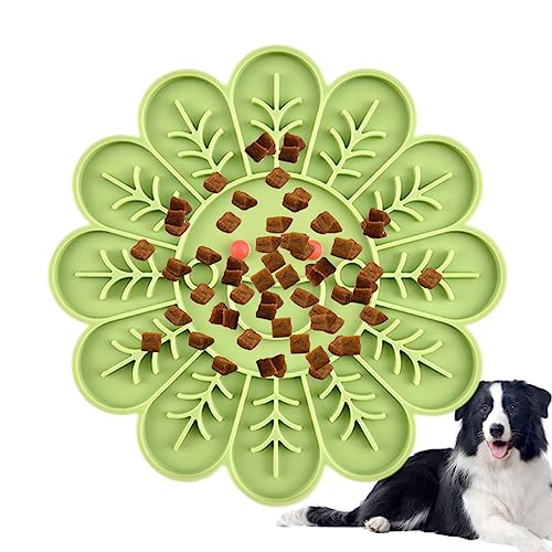 Leckmatte | Slow Feeder Hund Silikon Krabbenform Rutschfest - Hund Puzzle Anreicherung Spielzeug, Hund Leckpad zum Baden, Pflegen, Angstlinderung Bellv von bellv