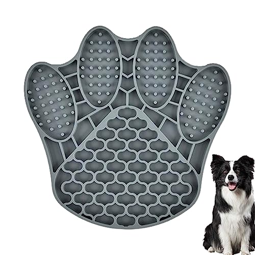 Leckmatte für Hunde – langsam füttern, Silikon, rutschfeste Matte in Krabbenform, Hunde-Puzzle-Anreicherungsspielzeug, Hunde-Leckpad zum Baden, Pflegen, Angstlinderung Bellv von bellv