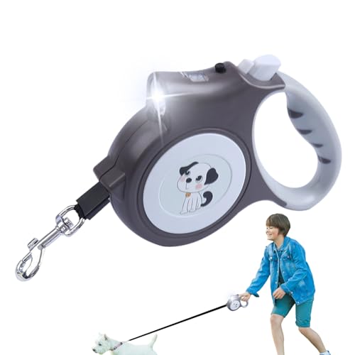 Leuchtende Laufleine für Hunde - Beleuchtete Teleskopleine mit LED-Licht und Griff,Outdoor-Hundebedarf für Reisen, Spaziergänge, Camping, Ausflüge, Festivalparaden Bellv von bellv