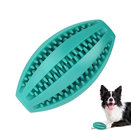 bellv Quietschender Kausball für Hunde – interaktives Spielzeug für aggressive Kauer | geistige Stimulation, Ball aus Gummi, für Hunde, Spielzeug, Rugby-Form zum Spielen, große Hunde, kleine Hunde von bellv