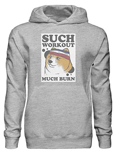 benefitclothing Such Workout Much Burn Doge Pullover mit Kapuze Large von benefitclothing