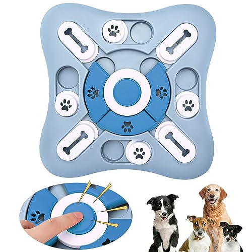 beyourchoi Hundespielzeug Intelligenz Denkspiele für Hunde, Intelligenzspielzeug für Hunde, Hunde Intelligenzspielzeug für kleine/mittlere/große Hunde/Welpen/Katzen (L2 blau) von beyourchoi