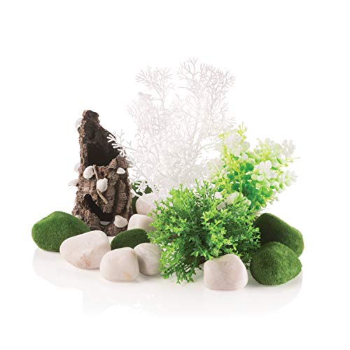 biOrb 78134 Decor Set Fairytales - Aquariendekoration, realistische künstliche Wasserpflanzen, Wurzeln, Steinen, schönes Aquariendesign, für Süßwasser und Meerwasser von biOrb