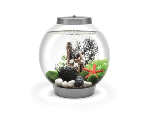 biOrb Classic 15 MCR Silber - Tabletop Aquarium für Elegante Designvarianten, mit patentiertem Filtersystem von biOrb