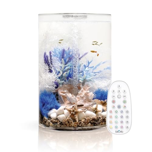 biOrb Tube Aquarium in Zylinder-Form, mit mehrfarbiger LED-Beleuchtung und Fernbedienung, 30 l von biOrb