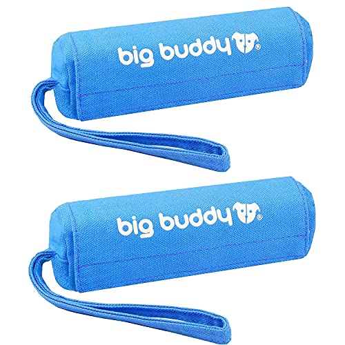 big buddy® Futterdummy für Hunde | Apportierbeutel, Futterbeutel, Hundetraining, Agility Training, Hundeerziehung, Dummy für leckerlies - extrem strapazierfähig (2X, Blau) von big buddy