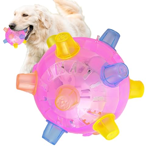 Aktivierungsball für Hunde, Sprungball für Haustiere, blinkender Ball für Hunde, Leuchtball mit LED, für Welpen, Hunde, Katzen, Rennspiel, Spaß in von bijoy